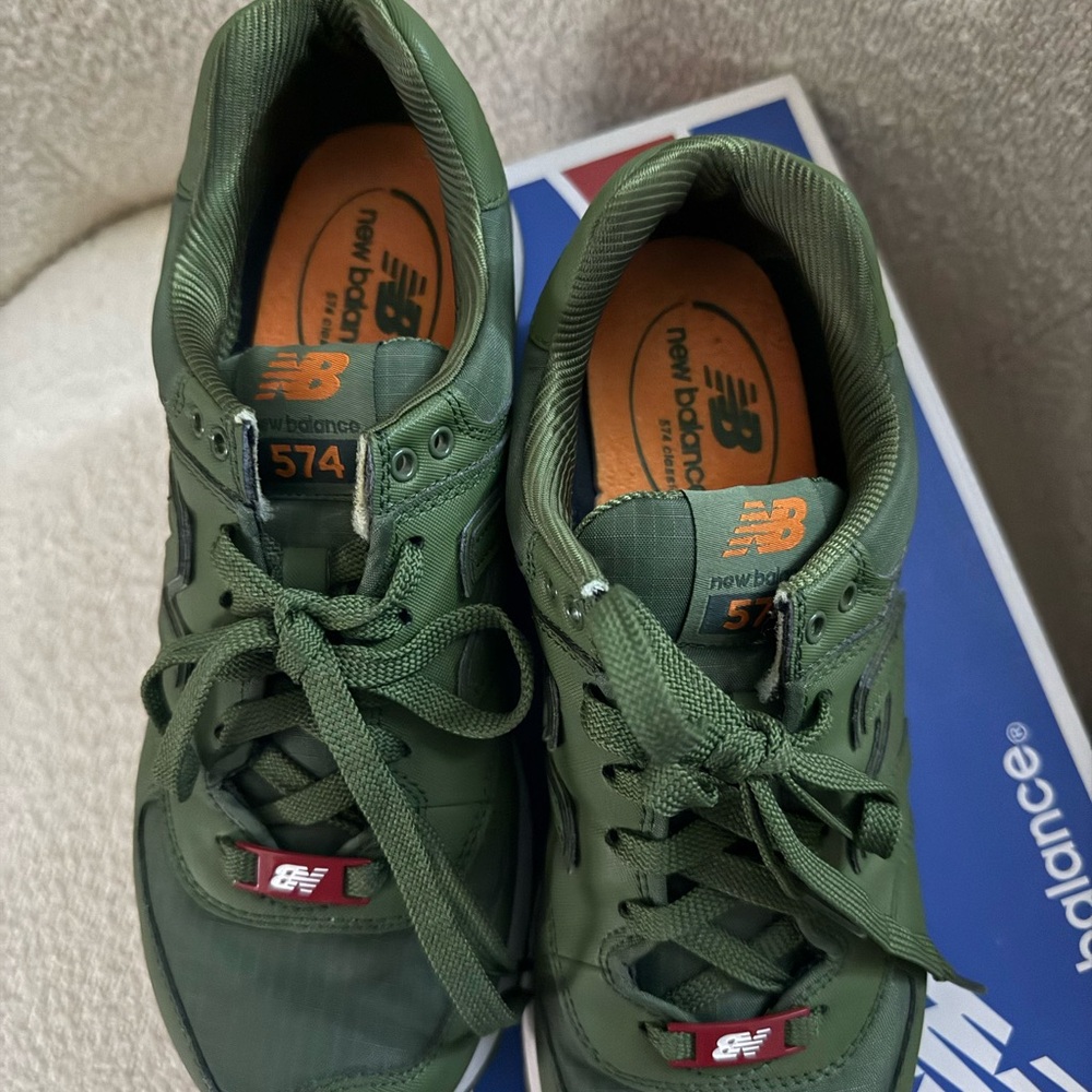 New Balance 574 Men's Olive Sneakers